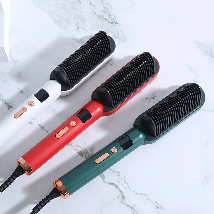 

Straight Comb Negative Ion Hair Straightener Electric Curling Iron Hair Curler and Straightener Dual-Use Lazy Straight Comb
