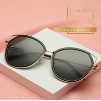2021 classic luxury trendy cat eye women sunglasses brand design vintage big frame men sun glasses metal glasses uv400