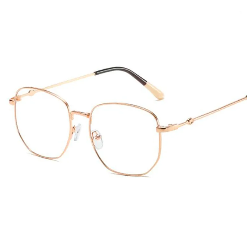 Anti Blue Light Metal Glasses Women Big Frame Spectacles Photochromic Eyeglasses Prescription 0 -0.5 -1.0 -1.5 -2.0 To -6.0 | Аксессуары