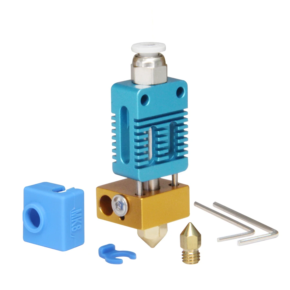 Extruder Hotend Kit Assembled 3D Printer Parts with Silicone Cover with 2X0.4mm Nozzles for Ender 3,Ender 3 Pro,CR-10,CR-10S Extruder Hotend Kit Assembled 3D Printer Parts with Silicone Cover with 2X0.4mm Nozzles for Ender 3,Ender 3 Pro,CR-10,CR-10S