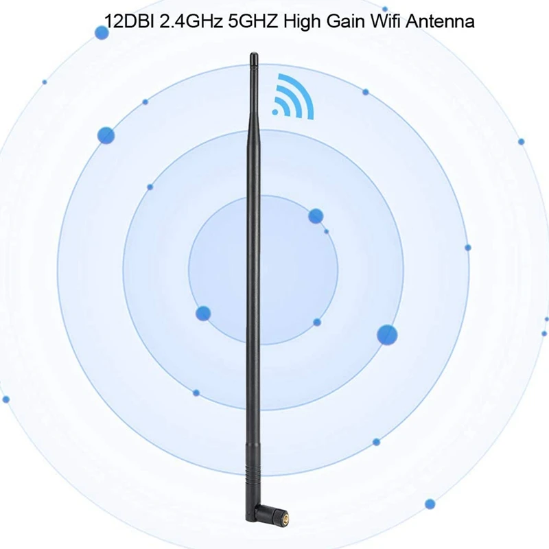 12DBI WiFi Antenna, 2.4G/5G Dual Band High Gain Long Range WiFi Antenna with RP‑SMA Connector for Wireless Network images - 6