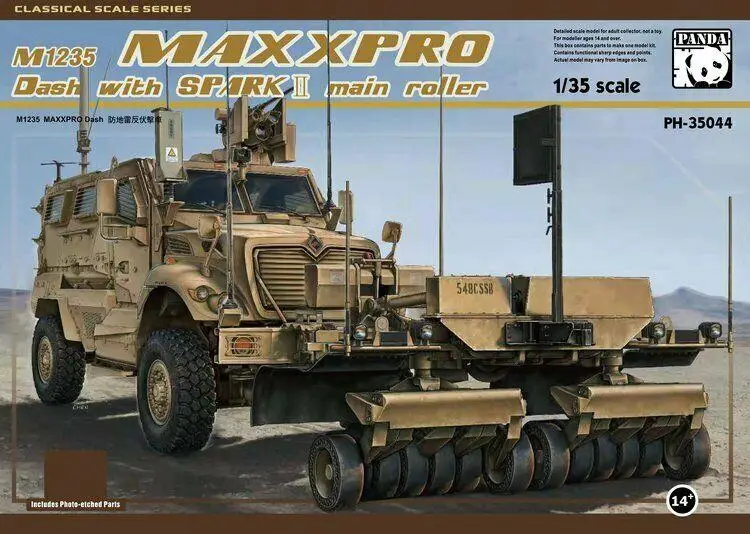 Panda Hobby PH35044 1/35 Scale M1235 MAXXPRO Dash with Spark II Main Roller 2020 | Trank&ampMilitary Chariot Model