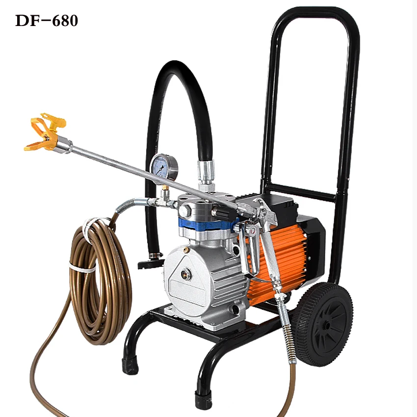 

Electric High Pressure Airless Spraying Machine Latex Paint Spraying Machine Spraying Tool 220V 3000W 8L/min 0-25Mpa DF-660