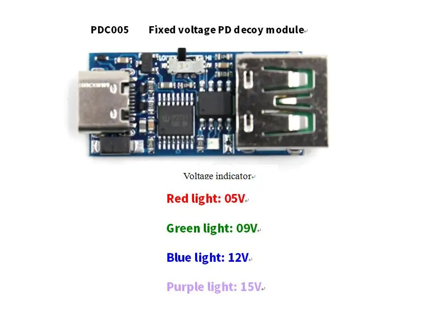 Модуль PD decoy PD23.0 для постоянного тока Измерение старения завод QC4.0 зарядка ноутбука 9 в 12 В 15 В 20 в