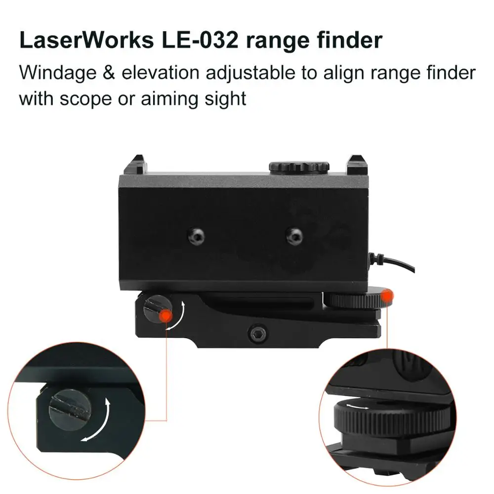 Лазерный дальномер LaserWorks LE032 700 метров из металлического сплава с регулируемым