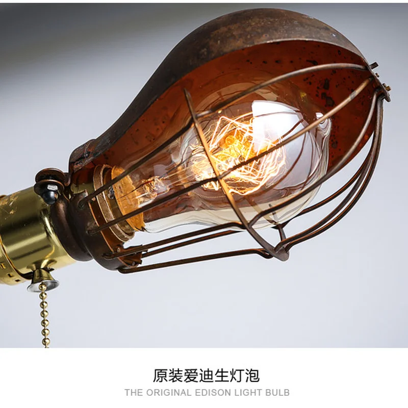 

Retro Vintage Loft Industrial chandelier ceiling lamp simple shop lighting 3 heads pendant commercial lights