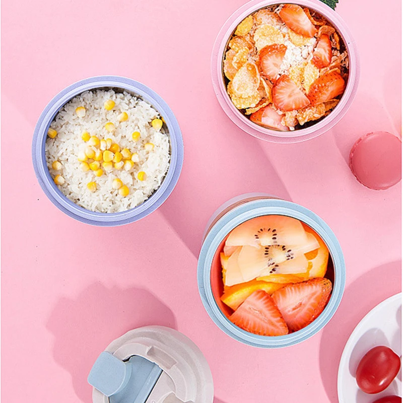 Экологичный двухслойный термос из бамбукового волокна Герметичный вакуумный с