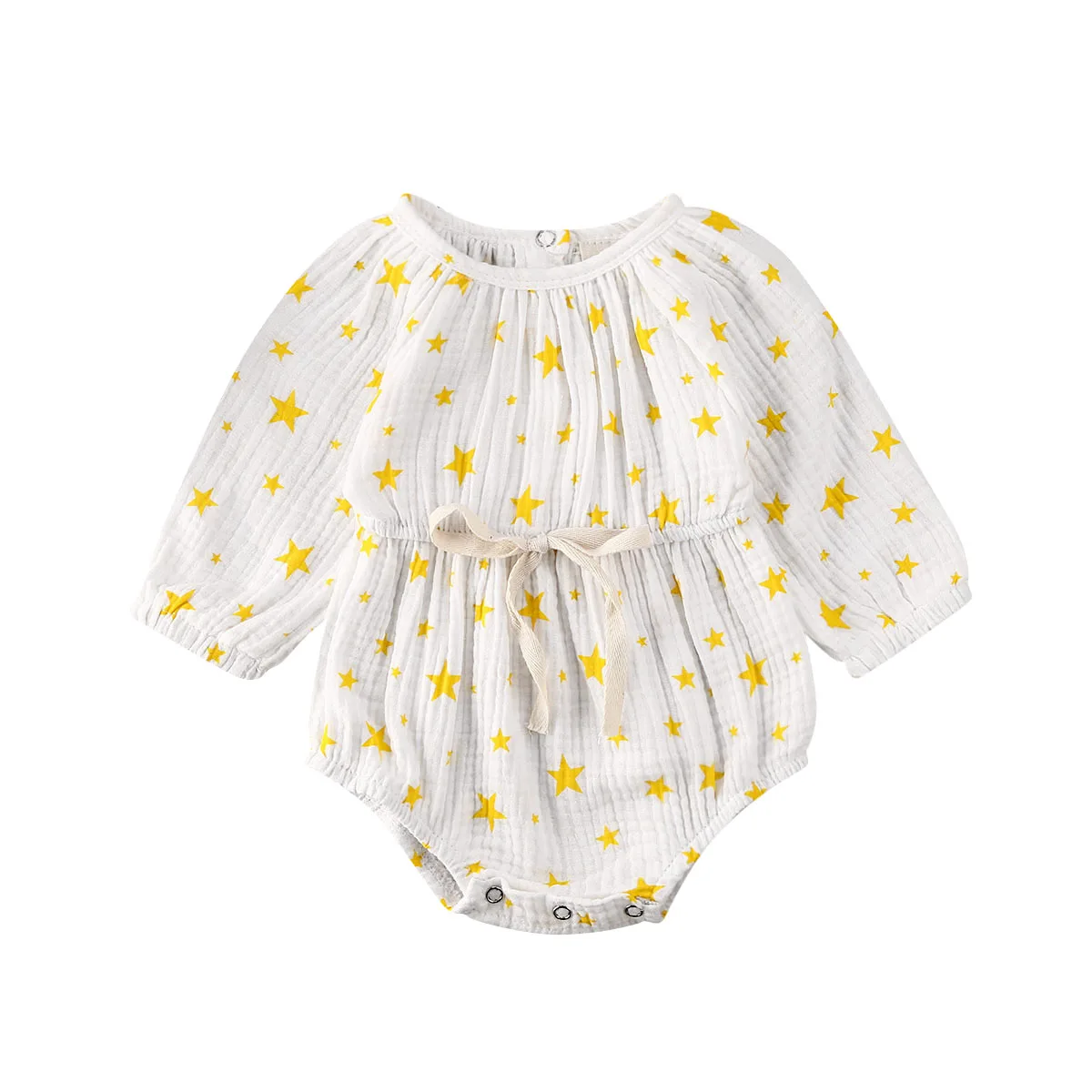 Прямая поставка милая Одежда для новорожденных девочек комбинезон с принтом