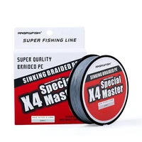 angryfish fishing line 500m master series fast sinking braided line double structre smooth strong tension 4 braided line 10 60lb