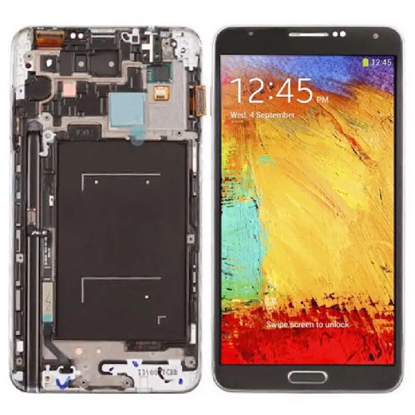 

ЖК-дисплей Super AMOLED Samsung Galaxy Note 3 N9005 Note3 с рамкой и дигитайзером сенсорного экрана в сборе