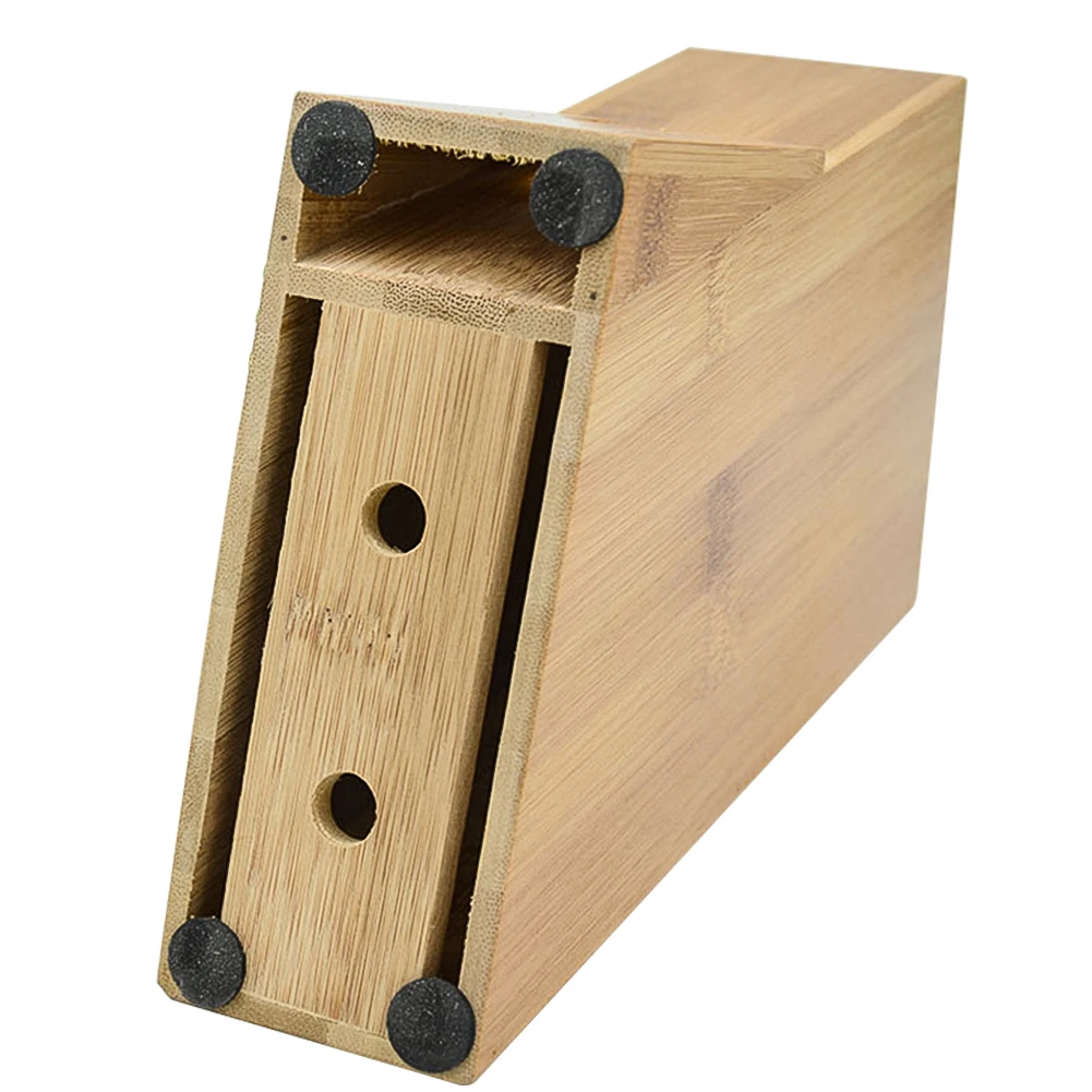 Wood Kitchen Knife Holder Multifunctional Storage Rack Tool Bamboo Block Stand Accessories | Дом и сад