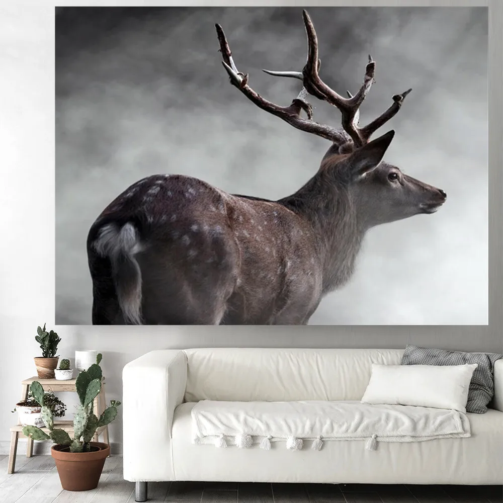 Домашний гобелен настенный большие гобелены с оленями ткань декоративное одеяло