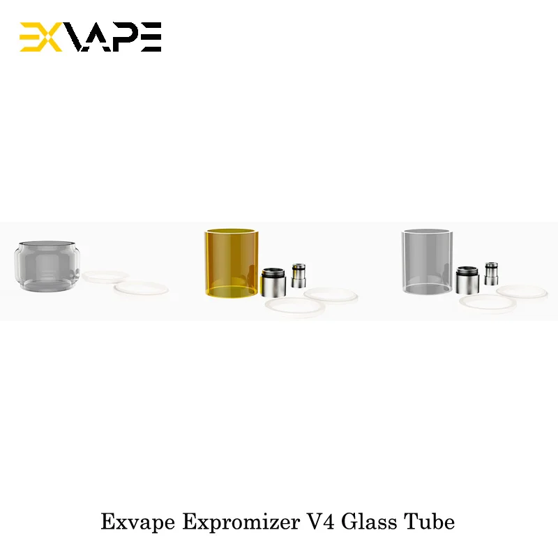 Оригинальный Exvape Expromizer V4 MTL RTA стеклянная трубка с пузырьками/акриловой/пирекс