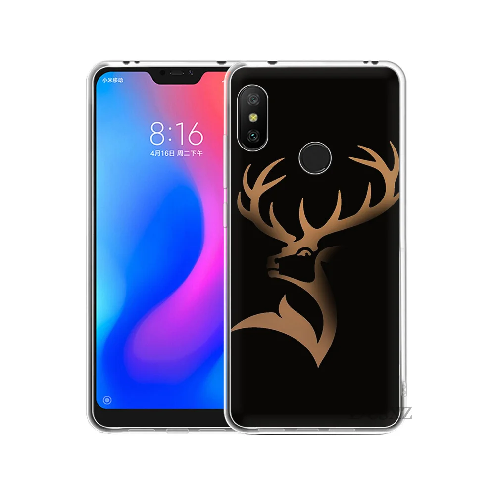 Чехол в простом стиле с изображением оленя лошади цветка для Xiaomi Redmi mi 8 SE Note 5 5A 6 6X