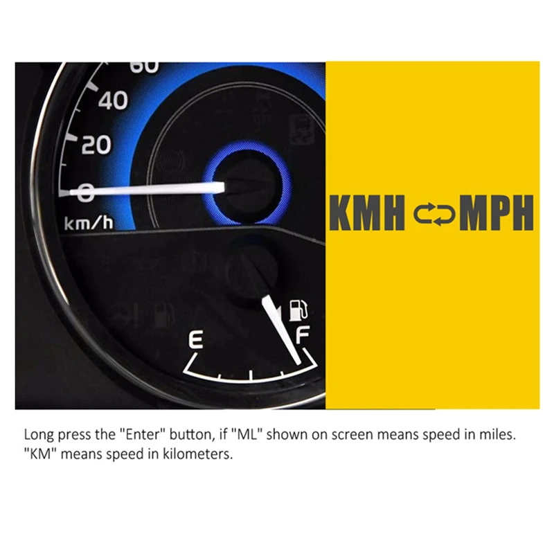 Автомобильный Hud-дисплей 5 дюймов GPS измеритель скорости C90 км/ч для автомобиля
