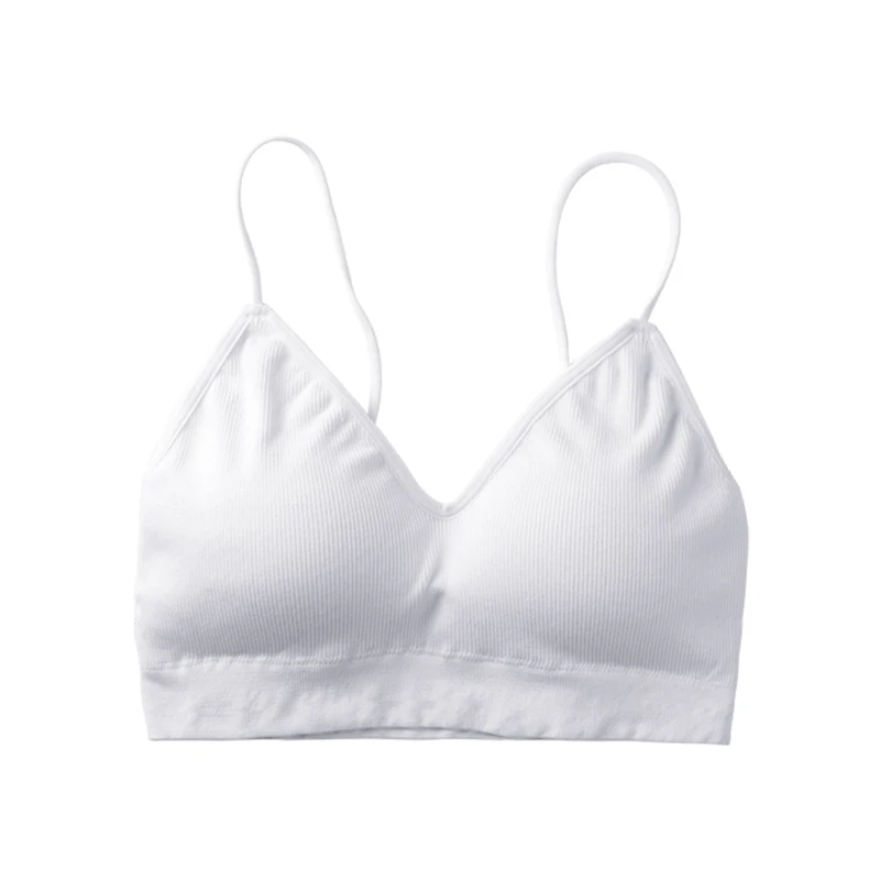 WHITE (Normal style) Бюстгальтер, топ-труба, укороченные женские топы без бретелек, женское нижнее белье, сексуальное однотонное хлопковое женское нижнее белье, бесшовный бюстгальтер без косточек 302 - Цвет: WHITE (Normal style)