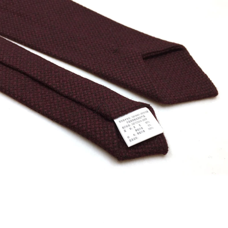 

6cm/7cm/5.5cm Retro Wool Neck Ties Men Skinny Necktie Striped Knitted Tie For Business Green Red Tie Groom Neckties NZ175