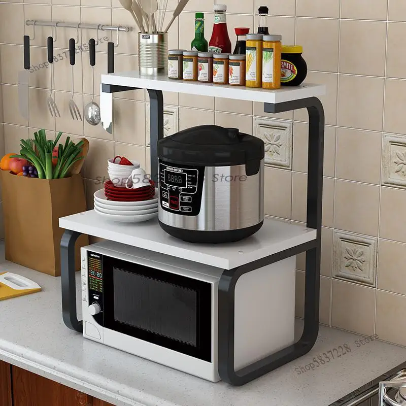 Полка для микроволновой печи кухонная полка бытовая многоярусная напольная