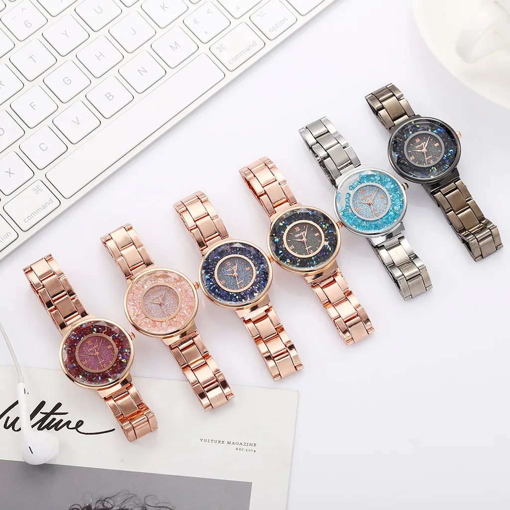 

2020 New YOLAKO Women's Casual Quartz Stainless Steel Band Newv Strap Watch Analog Wrist Orologio da donna Dameshorloge A50