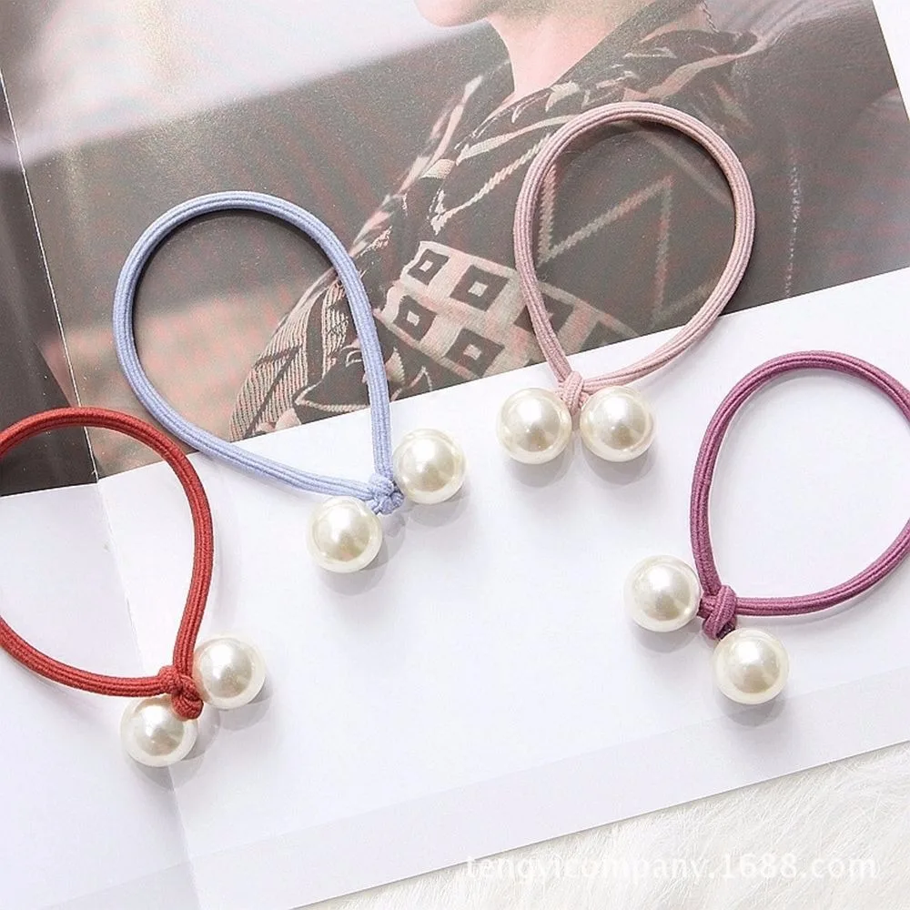 1 шт. милые резинки для волос жемчужные эластичные девочек Женская резинка