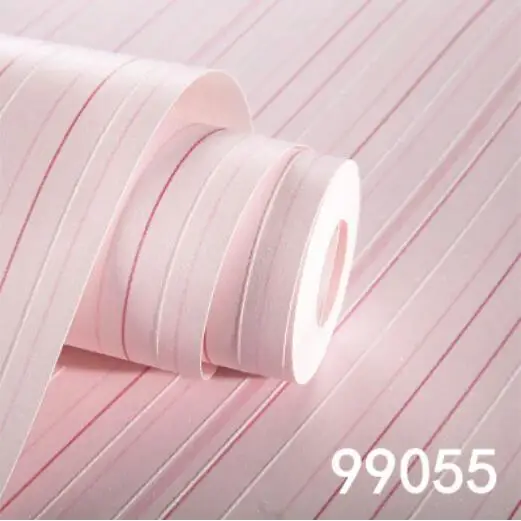 Light pink Милая розово-синяя полоска обои 3d в Вертикальную Полоску для маленьких мальчиков и девочек Детские комнатные обои рулон домашний декор Papier Peint EZ203 - Цвет: Light pink
