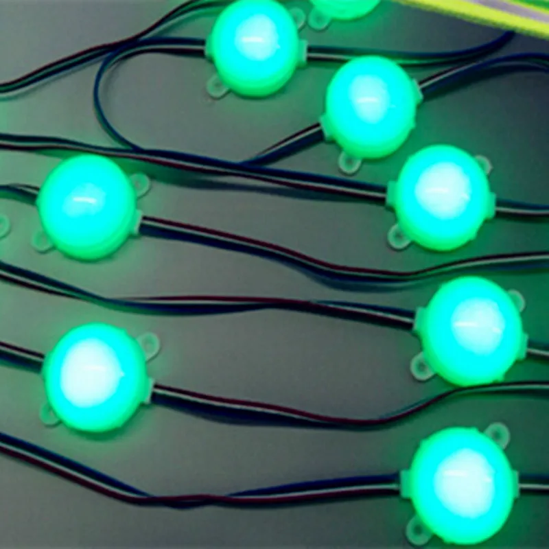 

100pcs 45mm DC24V LPD6803/WS2811/UCS1903 IC RGB LED Pixel Module lights 5050 SMD RGB LED Modules IP68 LED Advertising Light