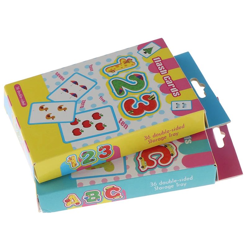 36 шт. флэш карты учим английское слово номер Детская образовательная