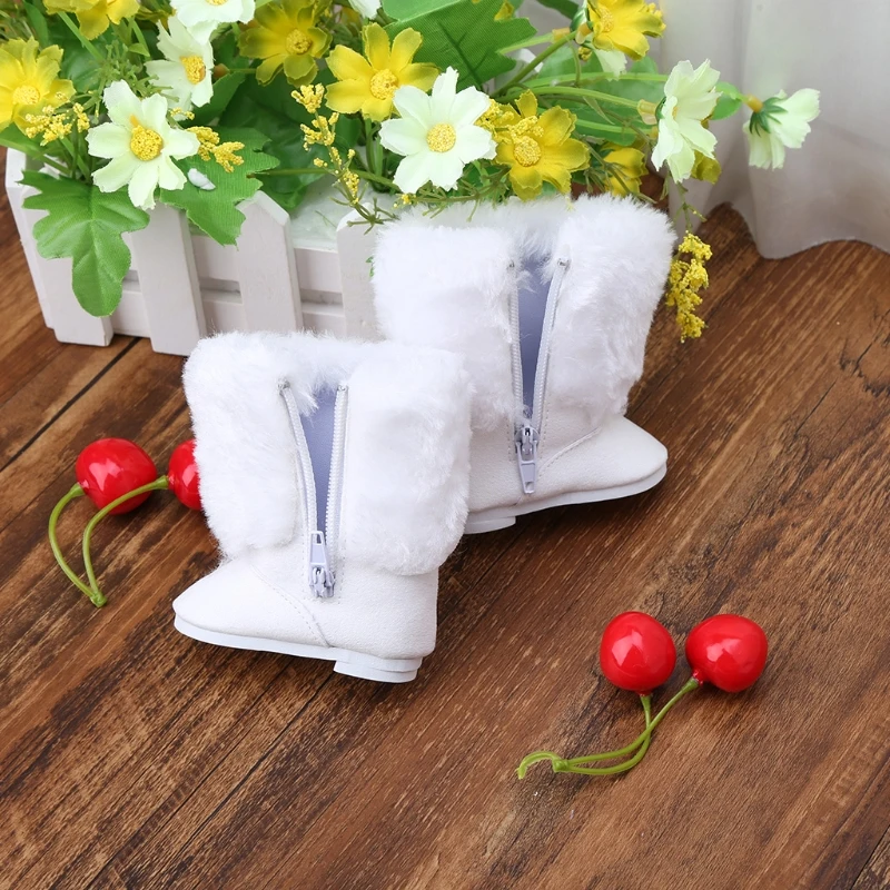 Меховые зимние ботинки обувь для 18 дюймовых американских кукол аксессуары