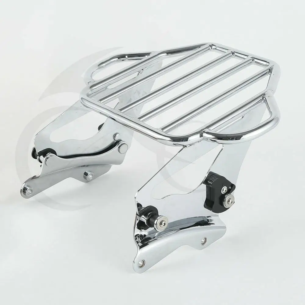 Аккумулятор мотоцикл багажник Чемодан стойки и 4 точки док комплект для Harley Тур