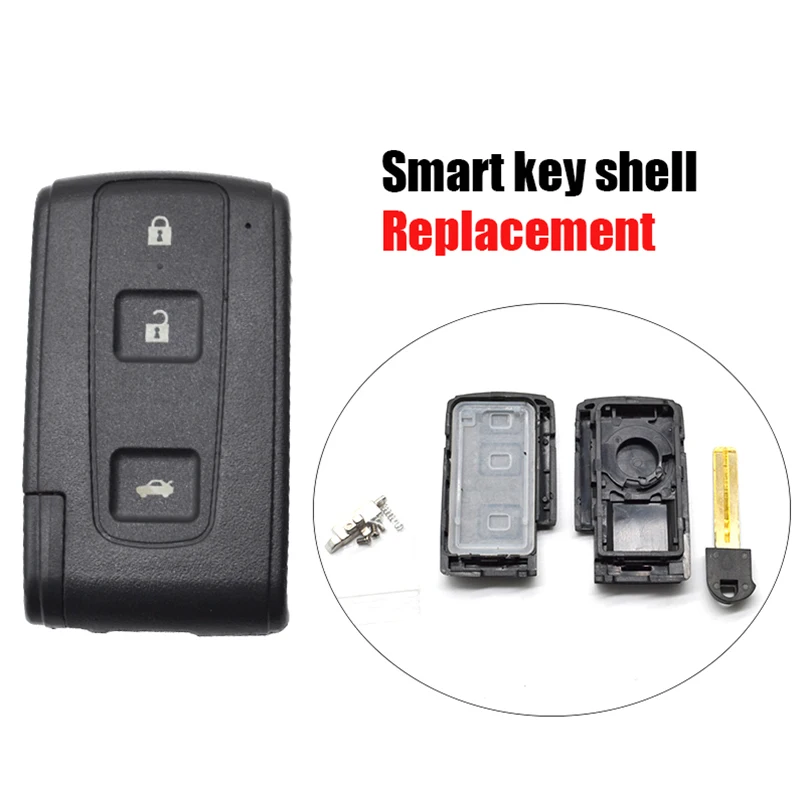 Чехол для смарт ключей TO0050 чехол с 3 кнопками Toyota Avensis Crown Verso Prius замена пульта