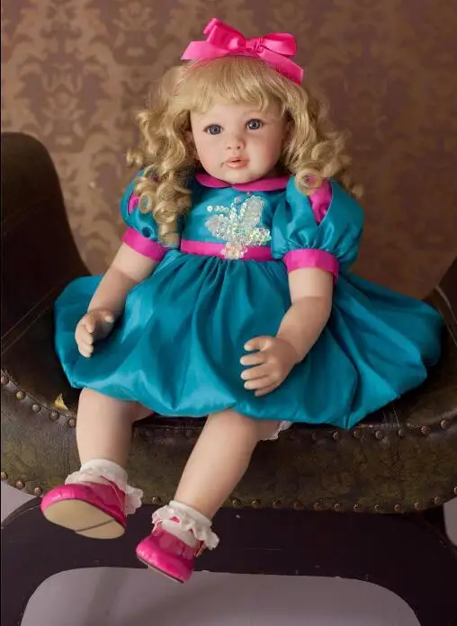Новая виниловая силиконовая кукла reborn 58 см ручной работы игрушка для