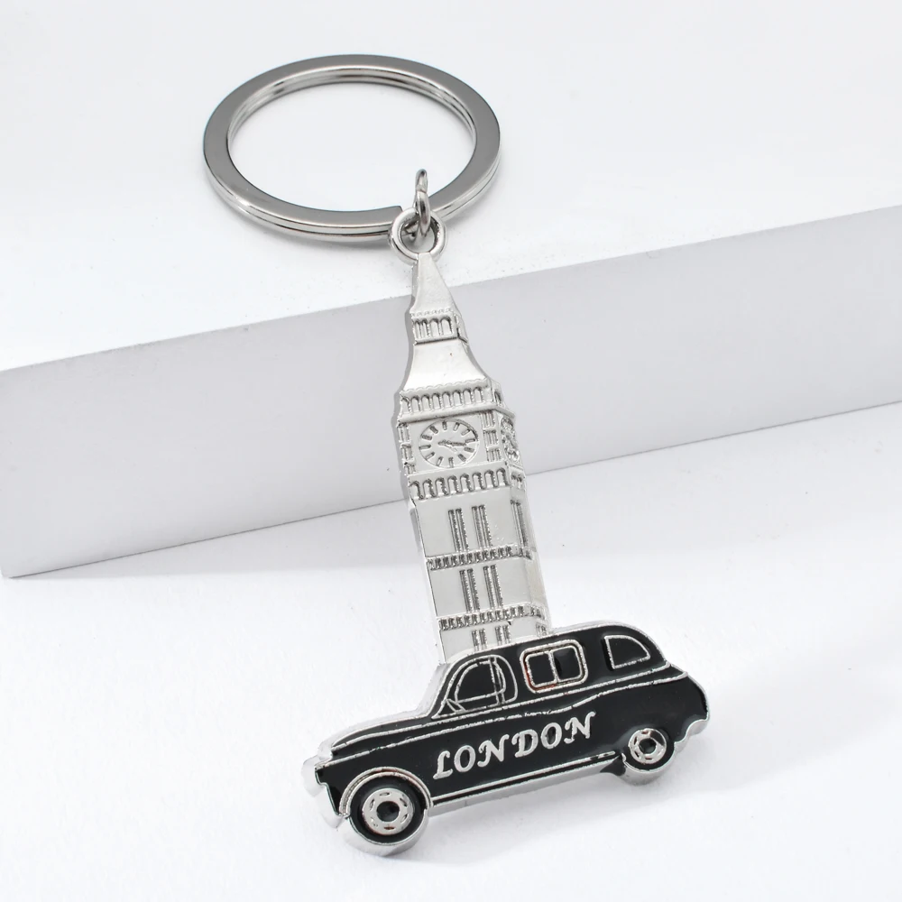 Vicney London Black Cabs брелок с часами и башней для мужчин женщин сумка автомобиля