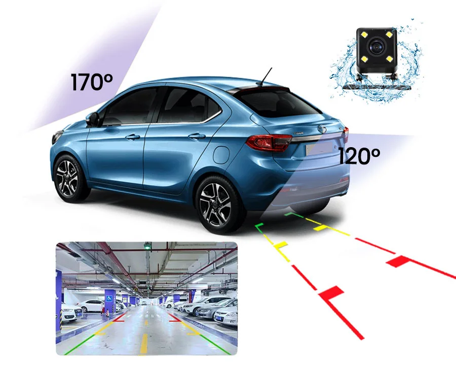E-ACE Автомобильный видеорегистратор FHD 1080P Dashcam 7 дюймов dvr зеркало видео рекордер автомобильная камера с камерой заднего вида авто регистратор Dvrs видеорегистратор