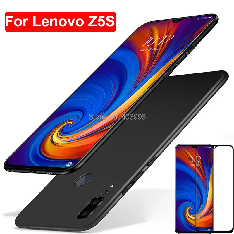 Для Lenovo Z5S L78071 мягкий чехол роскошный ТПУ для телефона с закаленным стеклом