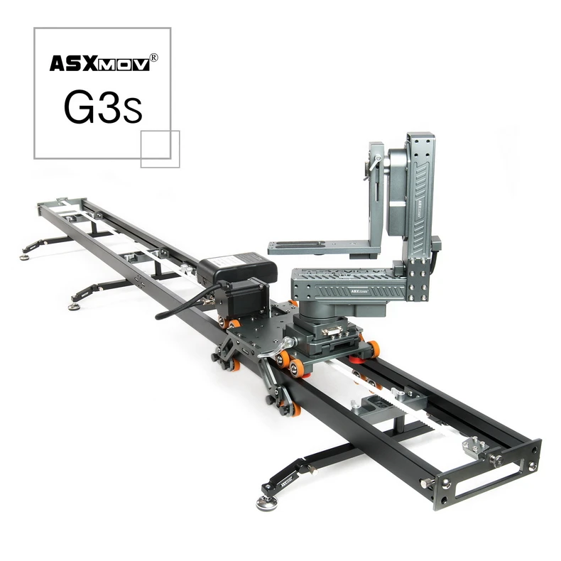 ASXMOV G3S высокоскоростной стабилизатор видео с таймелапсом система панорамирования наклона рельс слайдер механизированная камера слайдер для dslr камеры - Цвет: 200cm Connect Slider