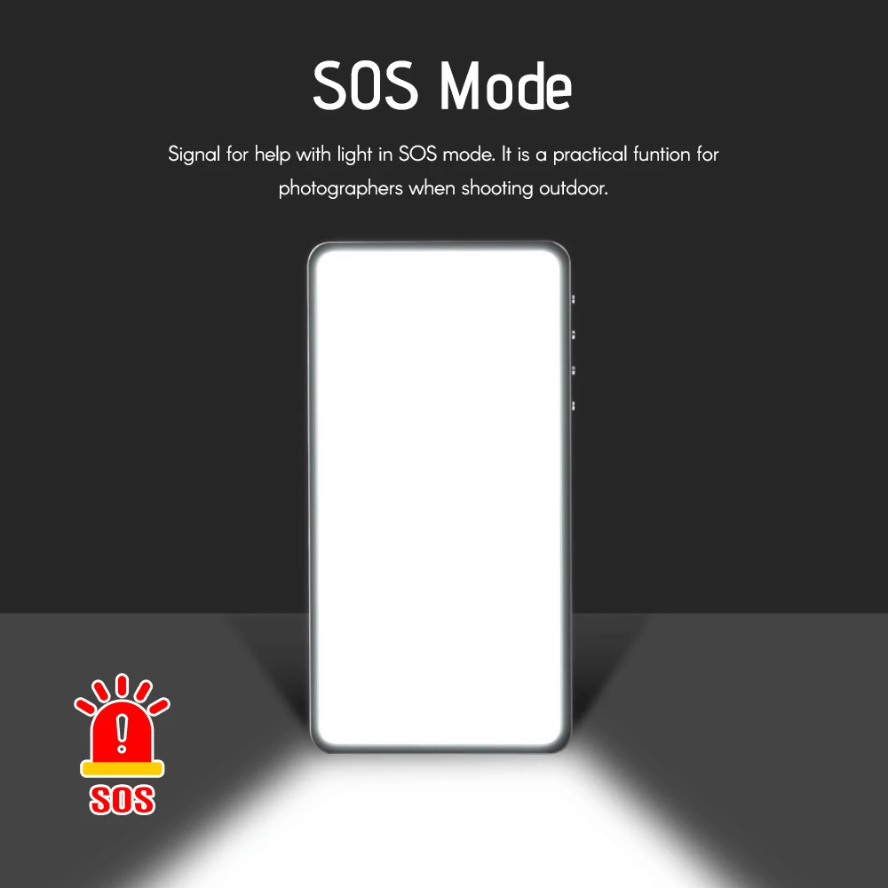 Manbily MFL 07 портативный RGB светодиодный светильник панель с регулируемой яркостью