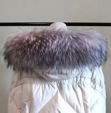 light gray jacquard Осенне-зимний женский шарф из енота, лисы, воротник из искусственного меха, шарф с капюшоном, мех меховой воротник, шарф 90 см, R1933 - Цвет: light gray jacquard