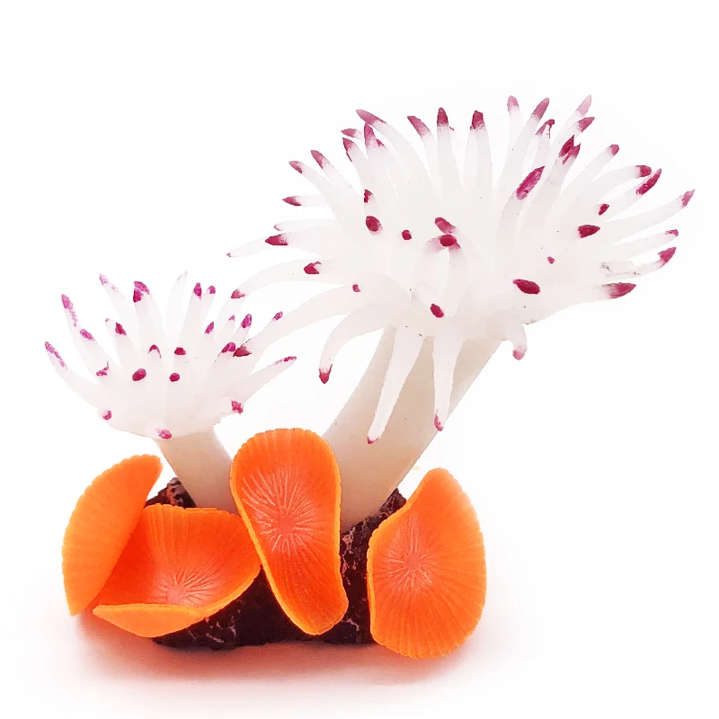 

1 шт. аквариумный Ландшафтный имитационный Мягкий коралл Подводное украшение оборудование орнаменты искусственные