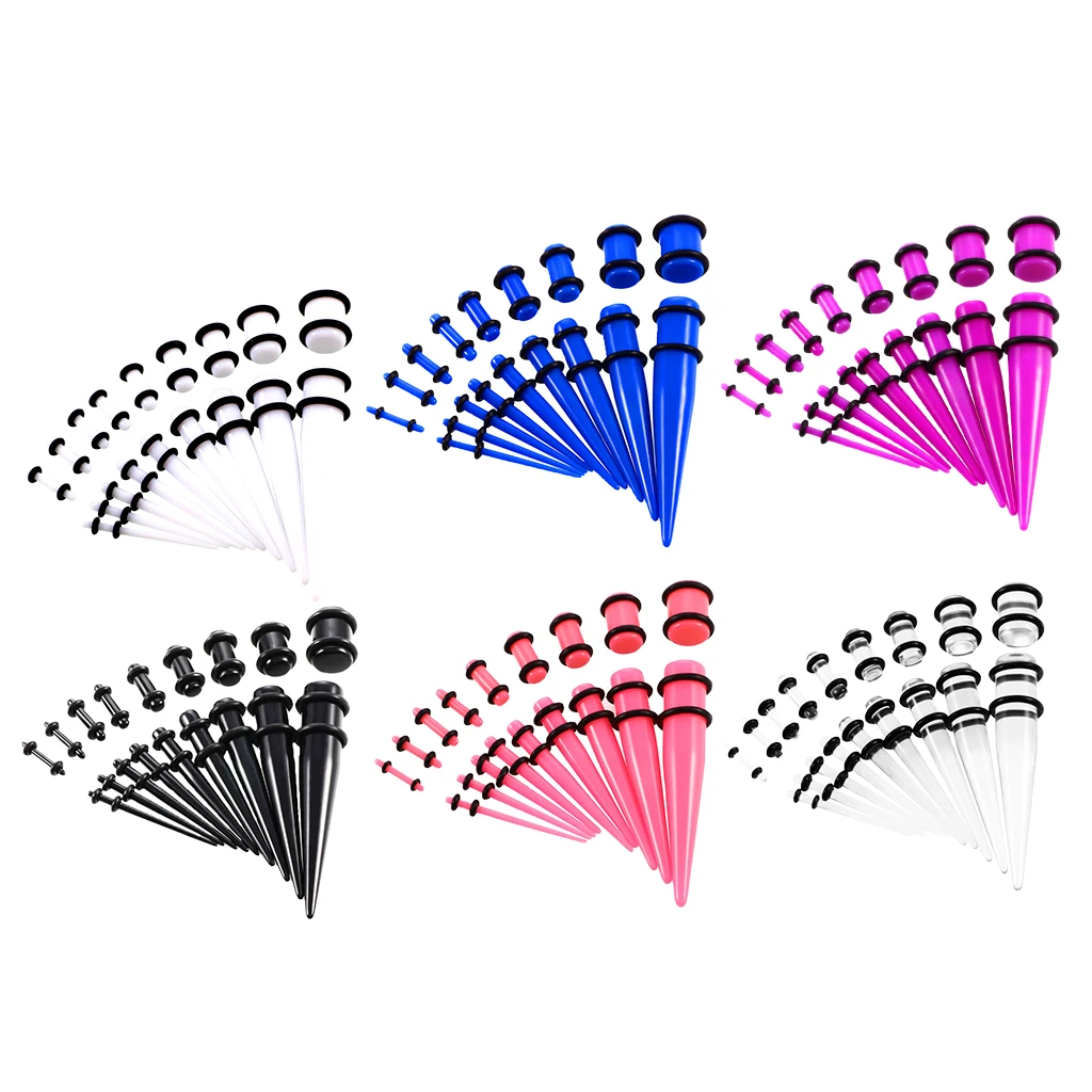 18 шт. акриловый набор для растягивания ушей затычки и туннели расширитель ушек