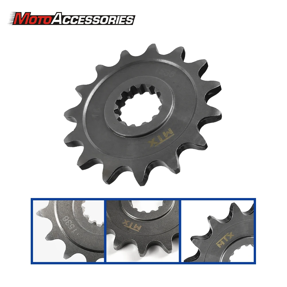 For Yamaha Road Motorcycle Steel Front Engine Sprocket Full Rear Sprockets Of OE Type Rubber Cushioned 15T | Автомобили и