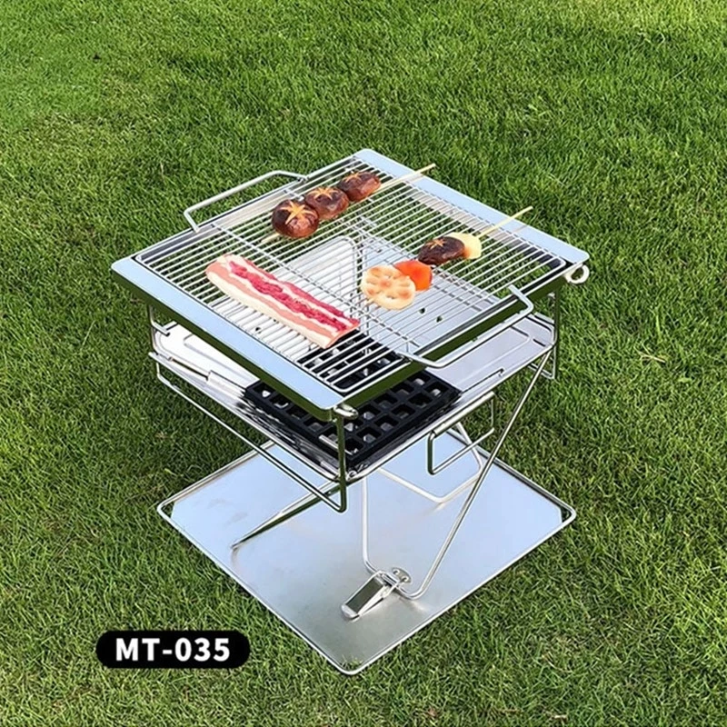 

Stainless steel folding incinerator MT-035 barbecue grill Outdoor Supplies Burning grill medium Portable BBQ