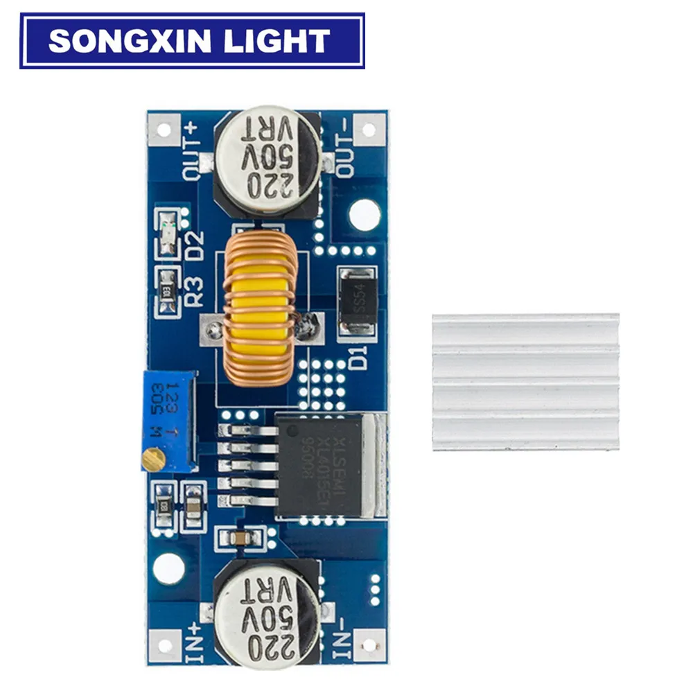 10 шт. SONGXIN 5A XL4015 DC 4 38V до 1 25 36V 24V 12V 9V 5V Шаг вниз Регулируемый Питание модуль