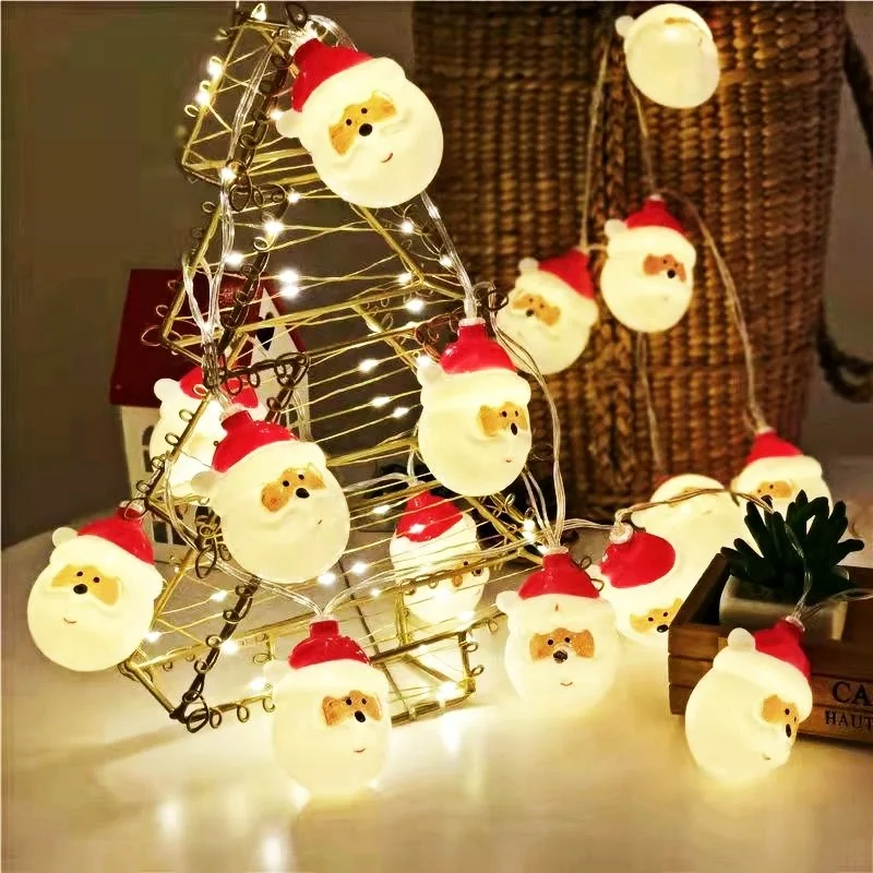 

6m Christmas Red Riding Hood Old Man Pendant LED String Lights,Home Christmas Tree Holiday Colored Lights,Artificial Decorations