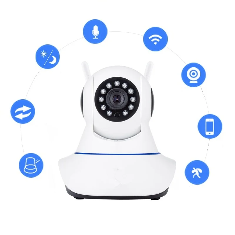 V380 1080P IP сеть wifi HD камера видеонаблюдения 355 градусов PTZ IR-CUT IP ROBOT3 SD H.264 беспроводная IP камера поддерживает 64 ГБ