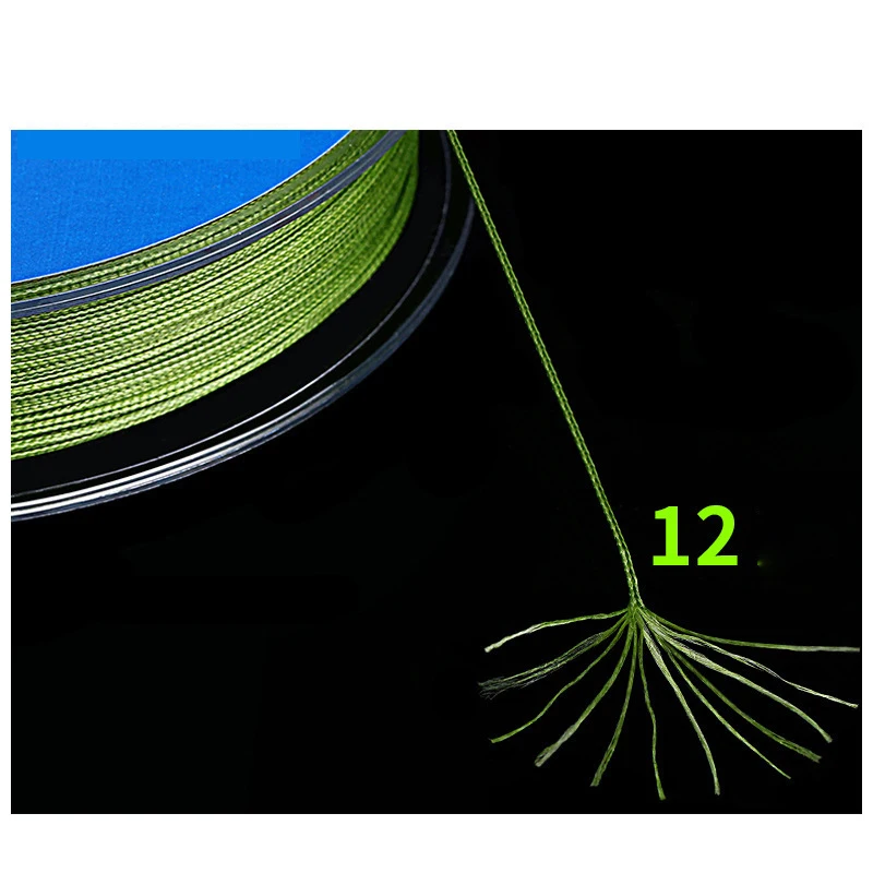 

YINGTOUMAN 12 Braided Over-Adhesive High-Horsepower Anti-Bite Super-Strength Fishing Line Wear-Resistant
