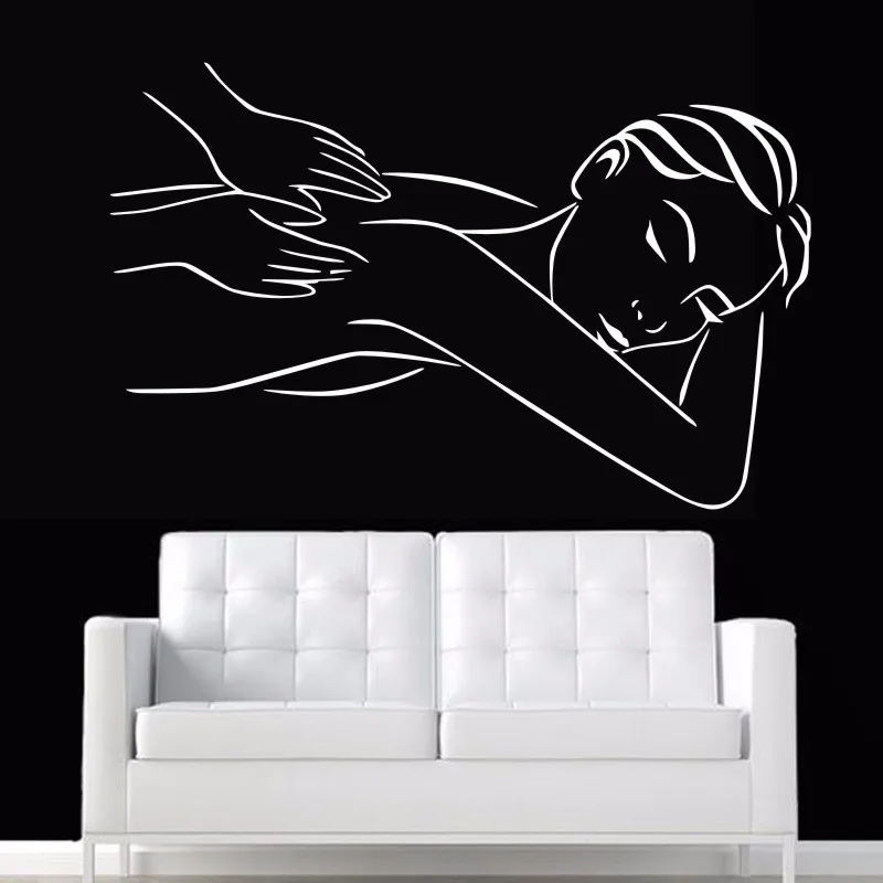 Massage Spa Decal Beauty Salon Sticker Posters Vinyl Wall Decals Decor Mural | Дом и сад