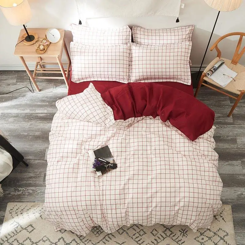 

37Green Leaves 4pcs Girl Boy Kid Bed Cover Set Duvet Cover Adult Child Bed Sheets And Pillowcases Comforter Bedding Set