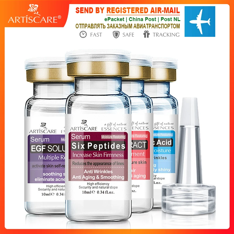 ARTISCARE Six пептид + Улитка ЭГФ Гиалуроновая кислота сыворотка 4 шт./компл. против
