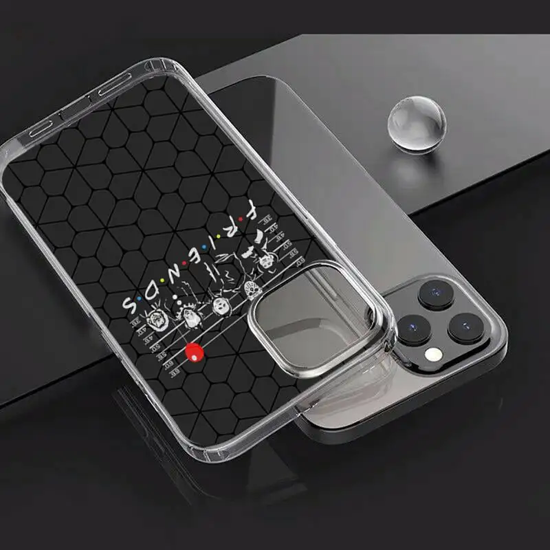 

Horror movie characters friends Phone Case Transparent for iPhone Samsung A S 11 12 6 7 8 9 30 Pro X Max XR Plus lite