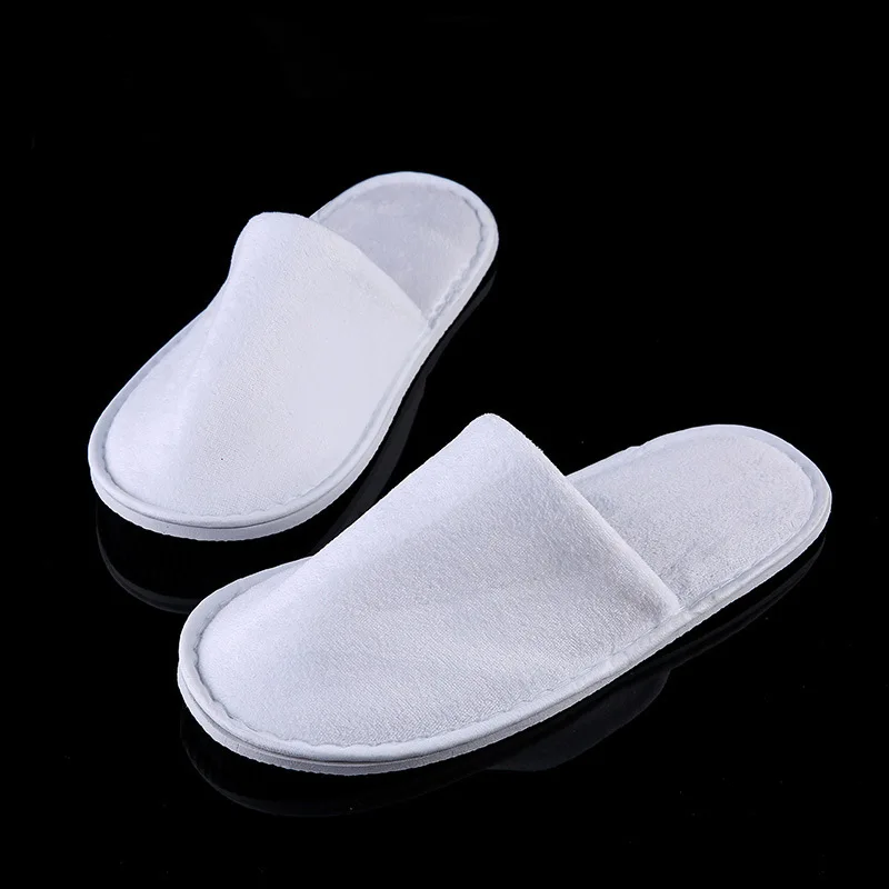 

Female Slippers Flat Classic Hotel Home Slippers Wedding Shoes Velvet Slippers Comfortable Flip Flop Guest Slippers Shoes Gray